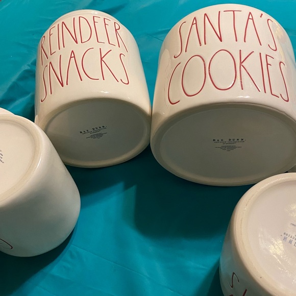 Rae Dunn Christmas canisters set of 4 - Picture 6 of 13